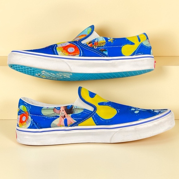 Vans Classic Slip-On SpongeBob SquarePants Blue Men’s 11.5 Shoes main image 4
